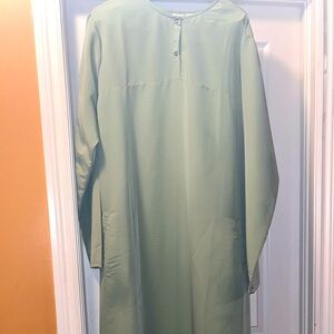 Pastel green abaya